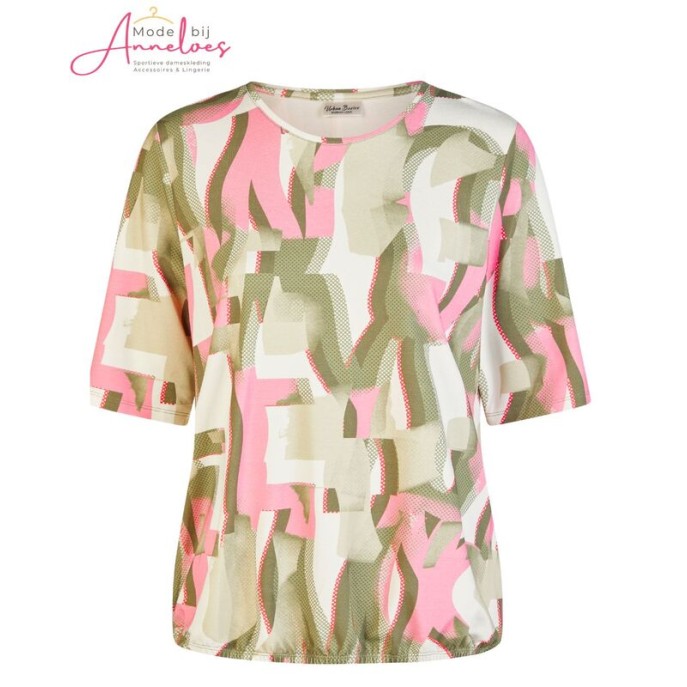 Barbara Lebek blouson shirt 6202 Army roze